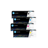 HP pack 218A frontal con cuatro colores mostrando cobertura y compatibilidad