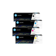 HP pack 218A frontal con cuatro colores mostrando cobertura y compatibilidad