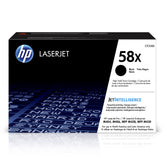 HP cartucho 58X frontal empaque muestra calidad profesional