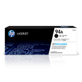 HP cartucho 94A frontal del empaque mostrando compatibilidad y confianza