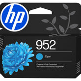 HP cartucho 952 cyan frontal mostrando diseño y compatibilidad, garantía de calidad
