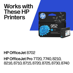 HP cartucho 952 detalle de boquilla para precisión de gotas y cobertura uniforme