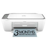 HP DeskJet 2855e vista frontal mostrando diseño compacto y acceso fácil
