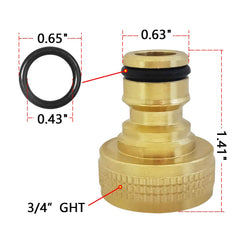 HQMPC conector montado en manguera ilustrando conexión rápida y sin fugas