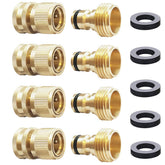 HQMPC front packaging showing four brass quick-connect sets and benefits