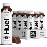 Huel frente de la botella mostrando diseño y conveniencia