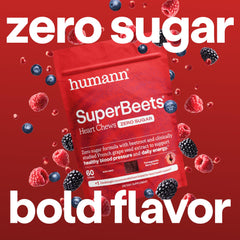 HumanN textura de las masticables SuperBeets vista cercana con aspecto suave y fácil ingestión