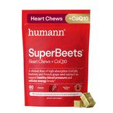 HumanN envase frontal de SuperBeets mostrando el diseño y beneficio circulatorio