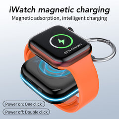 HUOTO comparación de tamaño con un Apple Watch para referencia