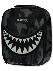 Hurley bolsa frontal Grey Camo Shark mostrando diseño y práctica resistencia