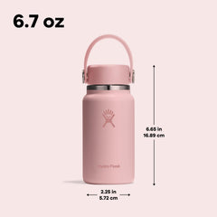 Hydro Flask micro bottle dentro de un bolso demostrando transporte seguro