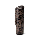 HydroJug botella frontal Brown Leopard mostrando diseño atractivo y capacidad