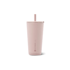 HydroJug vaso frontal Dusty Rose mostrando diseño elegante y portátil
