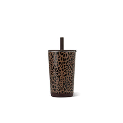 HydroJug vista frontal marrón leopardo con diseño elegante y práctico