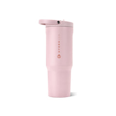 HydroJug vista frontal en rosa sand mostrando capacidad y diseño práctico