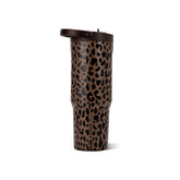 HydroJug vista frontal Brown Leopard mostrando diseño y capacidad