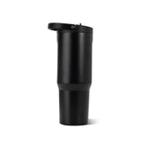 HydroJug vista frontal negro con gran capacidad y agarre cómodo