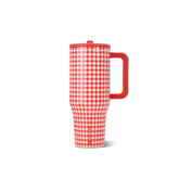 HydroJug vista frontal del vaso con cierre y diseño elegante