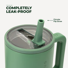 HydroJug Traveler primer plano del acero inoxidable mostrando acabado duradero HydroJug