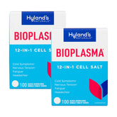 Hyland's frasco Bioplasma frente mostrando el paquete y beneficio de suministro prolongado