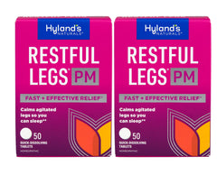 Hyland's frasco frontal del pack que muestra las 100 tabletas y facilidad de uso