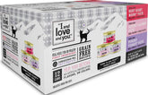 I AND LOVE AND YOU envase frontal mostrando variedad y beneficios nutricionales