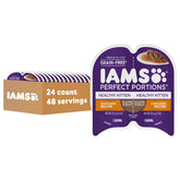 IAMS bandeja frontal del pack de 24 porciones, presentación clara y práctica