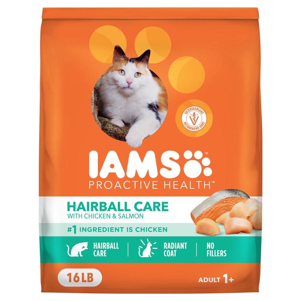 IAMS Proactive Health frontal de la bolsa 16 lb mostrando diseño y marca, útil para identificar el producto