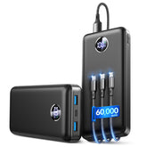 IAPOS vista frontal del power bank mostrando diseño compacto y puertos