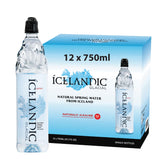 Icelandic Glacial vista frontal botella 750 ml, diseño premium y origen claro