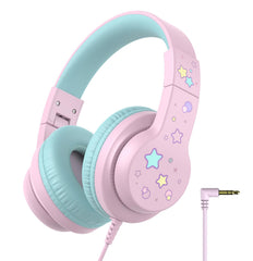 iClever HS19S vista frontal con diseño infantil y ajuste cómodo