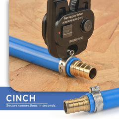 iCRIMP conjunto de abrazaderas 1/2" y 3/4" listo para instalación