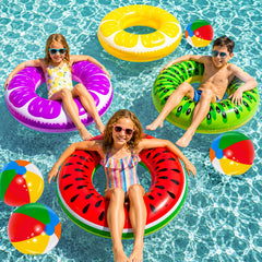 iGeeKid flotador sandía detalle textura PVC resistente y cómodo