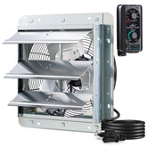 iLIVING ventilador extractor persiana frontal mostrando diseño robusto y ventilación potente