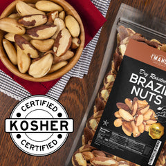 I'm A Nut nueces de Brasil picadas sobre ensalada, añaden sabor y textura a platos