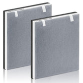 Improvedhand vista frontal del empaque con contenido del kit y compatibilidad Levoit