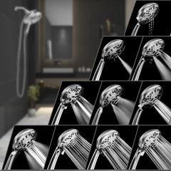 INAVAMZ manguera de acero inoxidable 60 pulgadas con giro 360° que evita enrollamientos y daños