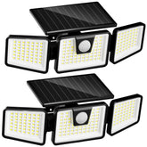 INCX foco solar frontal mostrando diseño y luminosidad