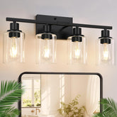 Indoi aplique frontal 4 luces negro mate aporta estilo y luz uniforme