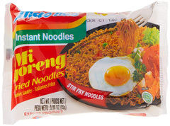 Indomie paquete frontal mostrando diseño y marca, conveniente y reconocible