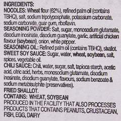 Indomie primeros planos de textura de fideos, imagen apetecible y detallada