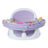 Infantino asiento frontal lavanda mostrando diseño y confort