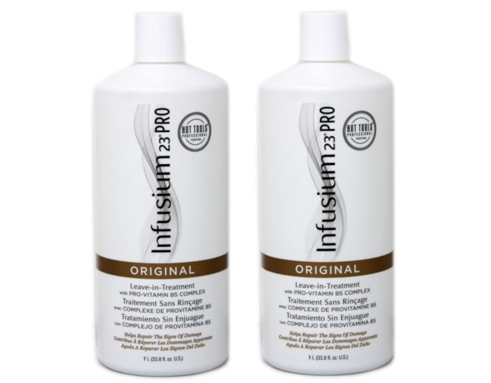 INFUSIUM 23 pack frontal mostrando las dos botellas y etiqueta clara
