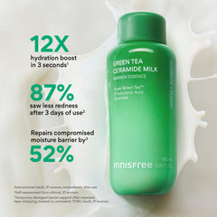 innisfree etiqueta con ingredientes clave como ceramida y ácido hialurónico