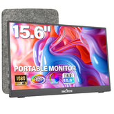 InnoView vista frontal con funda protectora mostrando portabilidad y protección