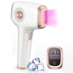 INNZA depiladora IPL frontal mostrando diseño y controles, beneficio comodidad