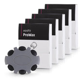 Inspack embalaje frontal mostrando 5 paquetes y 30 filtros, protección y contenido claro