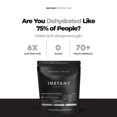 Instant Hydration sobres distribuidos listos para llevar y usar