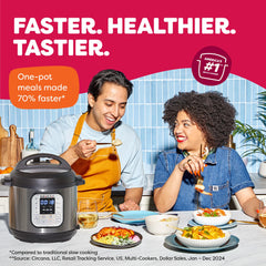 Instant Pot Duo detalle de la tapa con sello y seguro para cocinar sin fugas