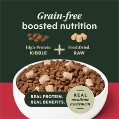Instinct RawBoost croqueta crujiente en primer plano para limpieza dental